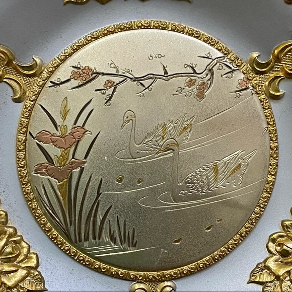 Vintage Chokin Art Japan 5” Musical Plate plays Memory - Picture 4 of 14